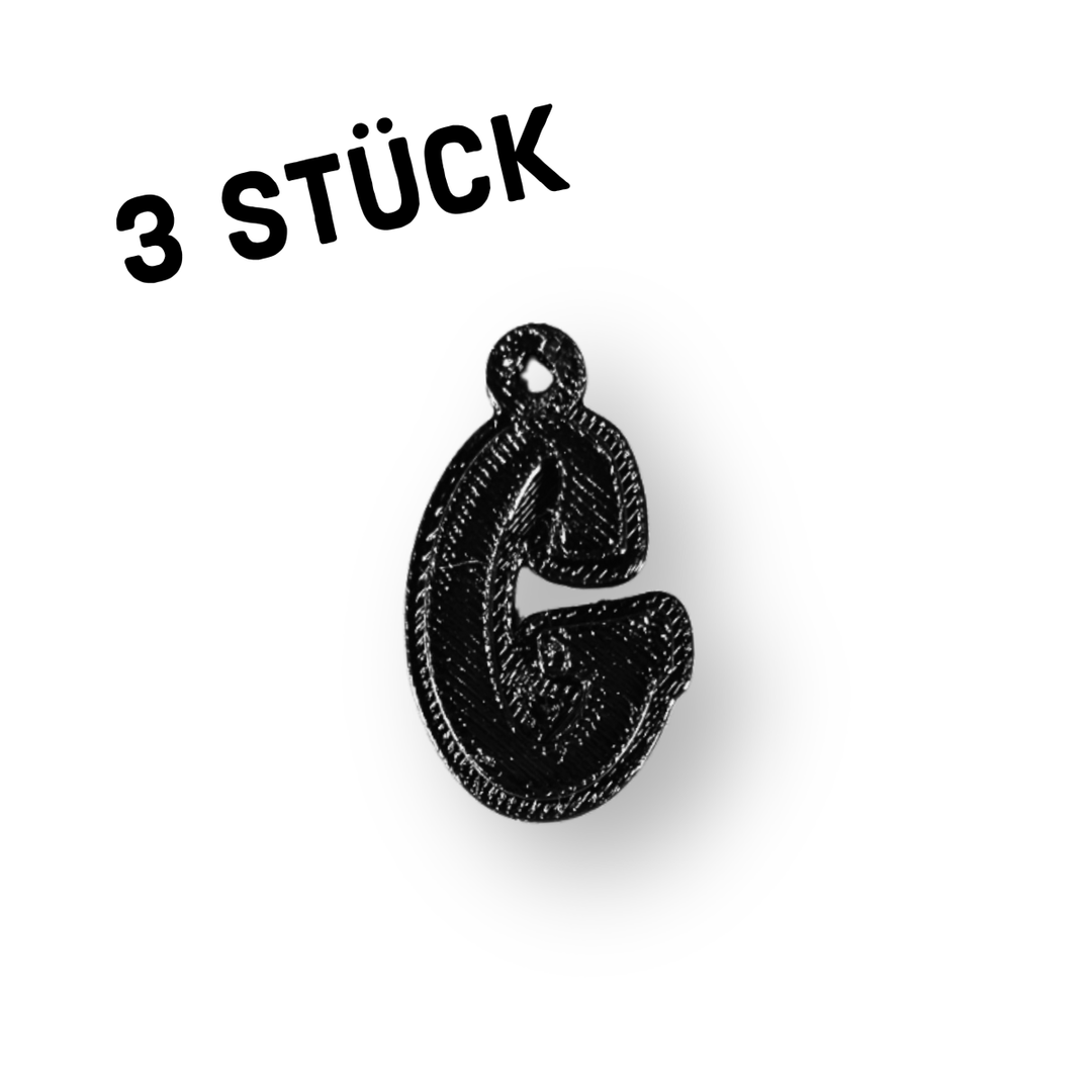 3er Pack Anhänger "Alphabet"