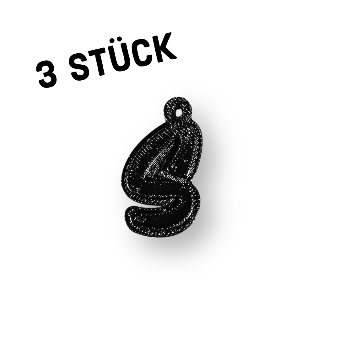3er Pack Anhänger "Alphabet"