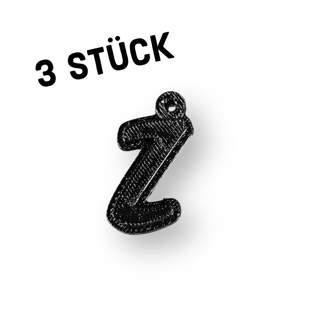 3er Pack Anhänger "Alphabet"
