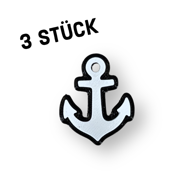 3er Pack Anhänger "Anker"
