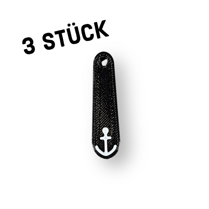 3er Pack Anhänger "Griff mit Anker"