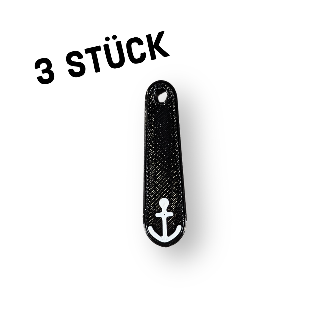 3er Pack Anhänger "Griff mit Anker"