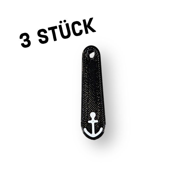 3er Pack Anhänger "Griff mit Anker"