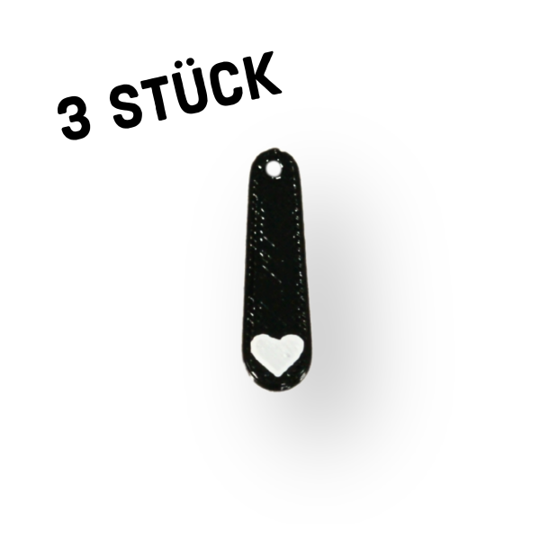 3er Pack Anhänger "Griff mit Herz"