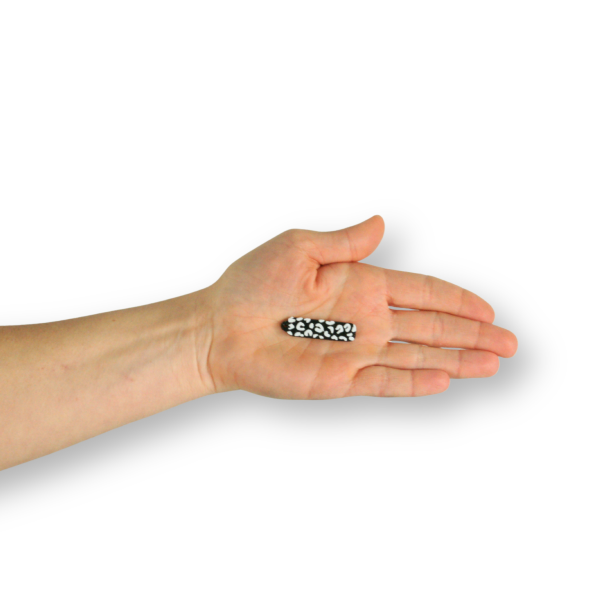 3er Pack Anhänger "Griff mit Leomuster"