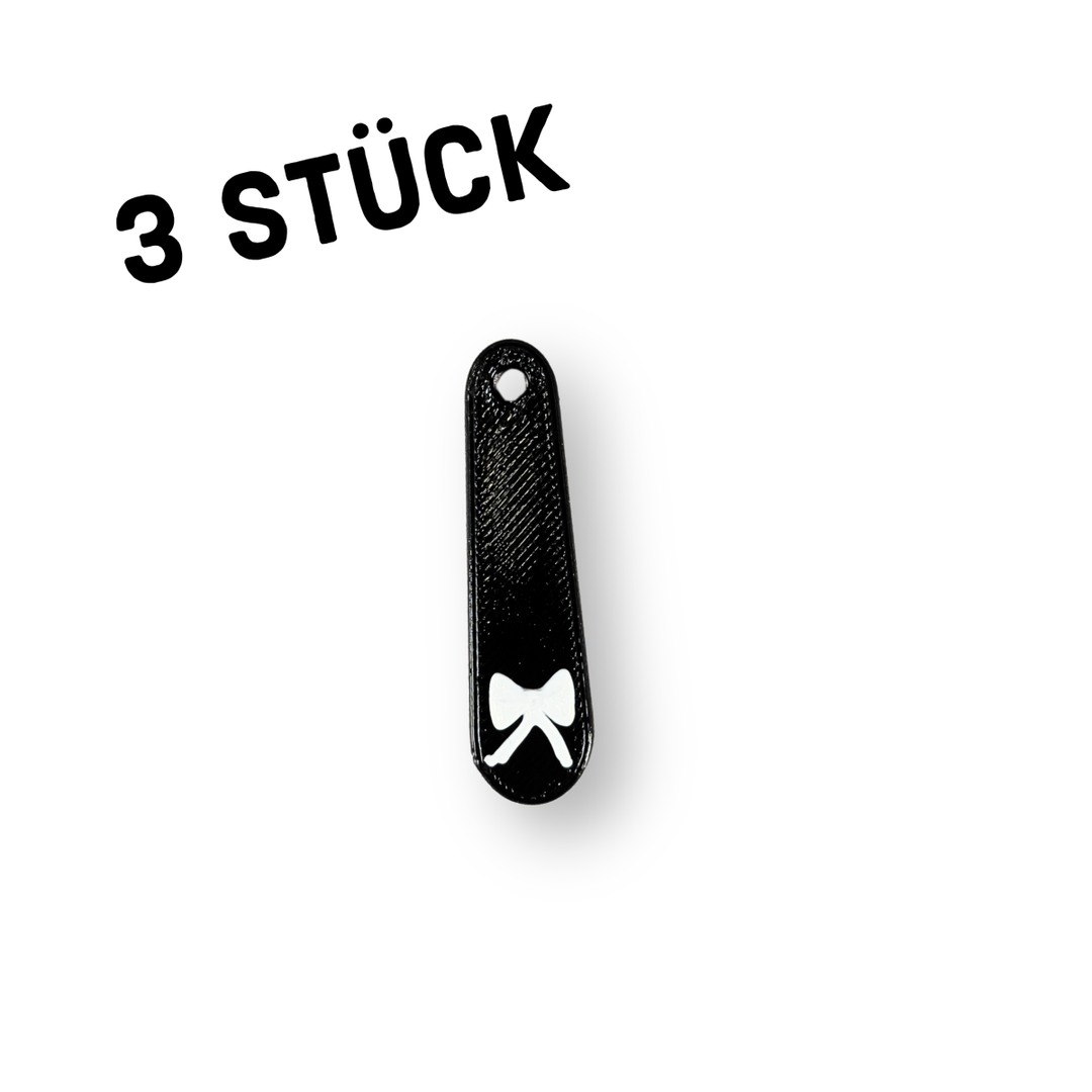 3er Pack Anhänger "Griff mit Schleife"