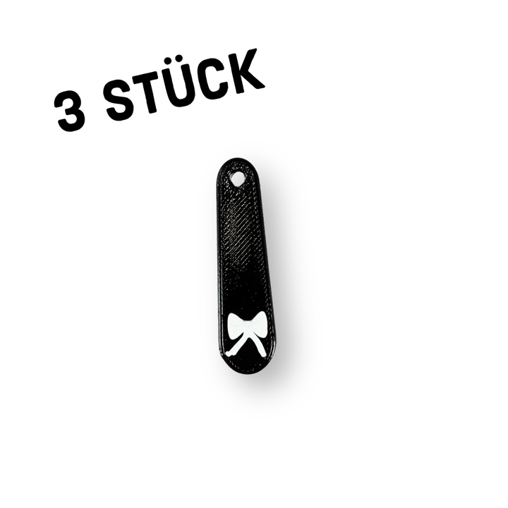 3er Pack Anhänger "Griff mit Schleife"