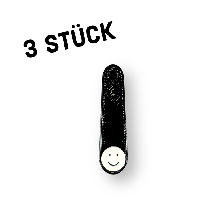 3er Pack Anhänger "Griff mit Smiley"