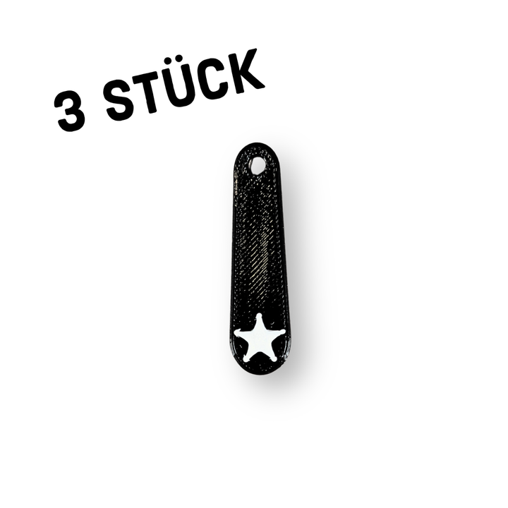 3er Pack Anhänger "Griff mit Stern"