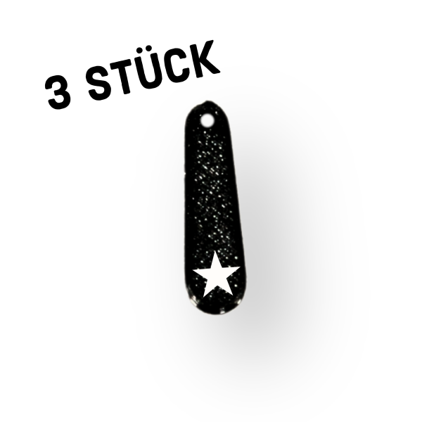 3er Pack Anhänger "Griff mit Stern"