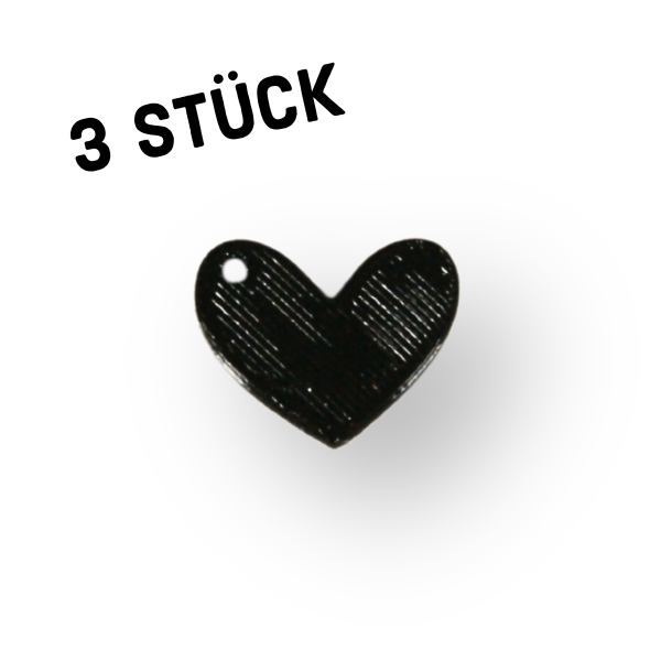 3er Pack Anhänger "Herz"