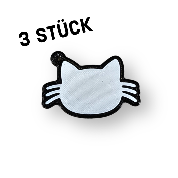 3er Pack Anhänger "Katze"