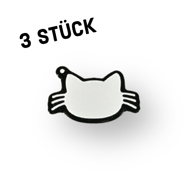 3er Pack Anhänger "Katze"