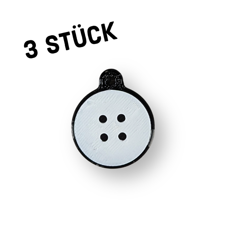 3er Pack Anhänger "Knopf"