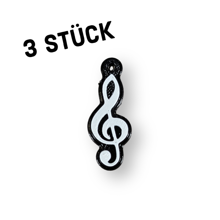 3er Pack Anhänger "Notenschlüssel"