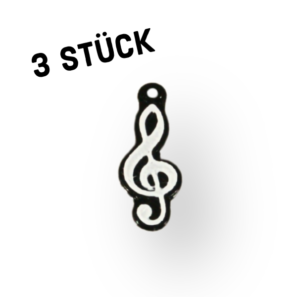 3er Pack Anhänger "Notenschlüssel"