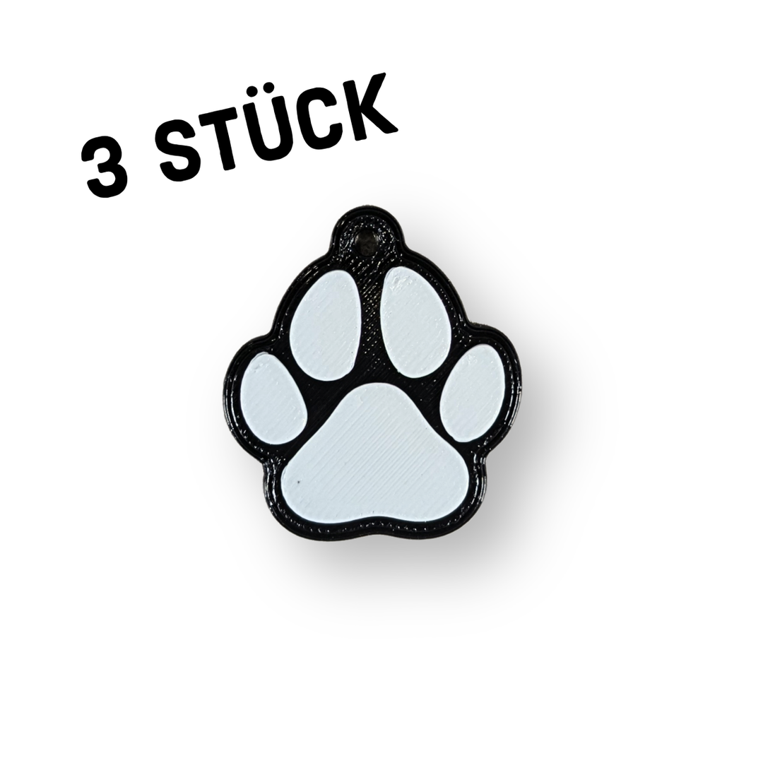 3er Pack Anhänger "Pfote"