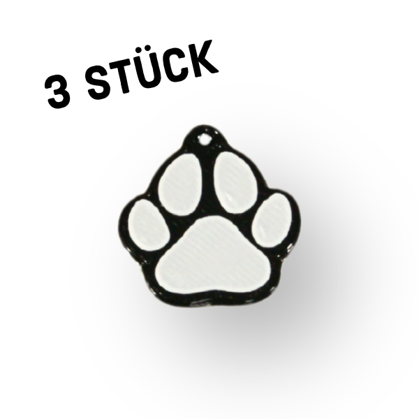 3er Pack Anhänger "Pfote"