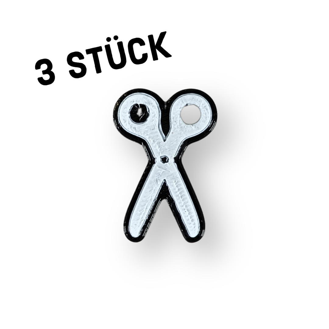 3er Pack Anhänger "Schere"