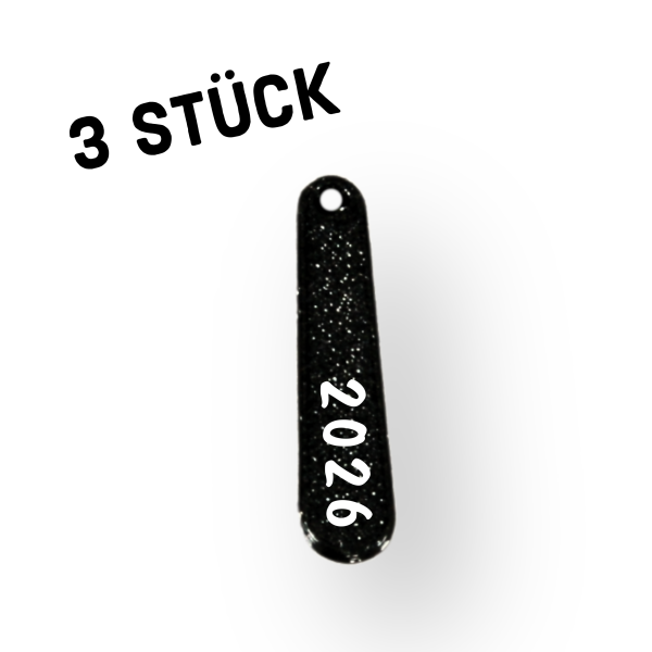 3er Pack Anhänger "Schriftzug 2026"