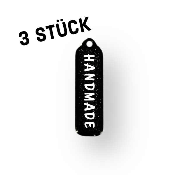 3er Pack Anhänger "Schriftzug HANDMADE"