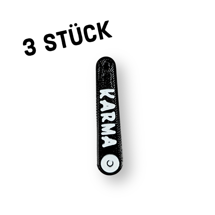 3er Pack Anhänger "Schriftzug KARMA"
