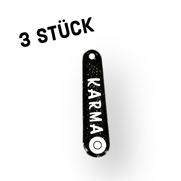3er Pack Anhänger "Schriftzug KARMA"