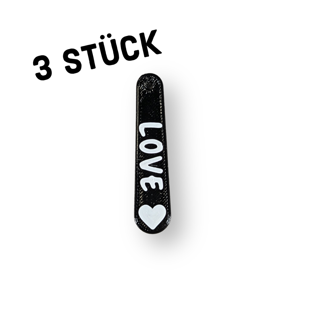 3er Pack Anhänger "Schriftzug LOVE"
