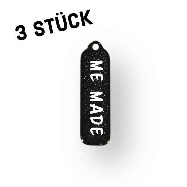 3er Pack Anhänger "Schriftzug ME MADE"