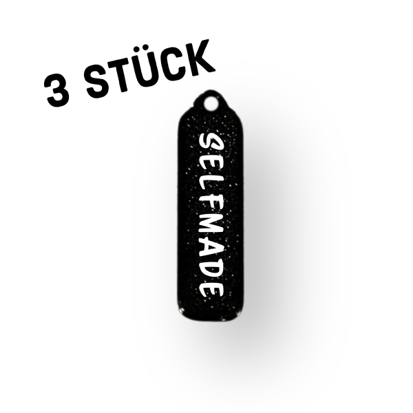 3er Pack Anhänger "Schriftzug SELFMADE"