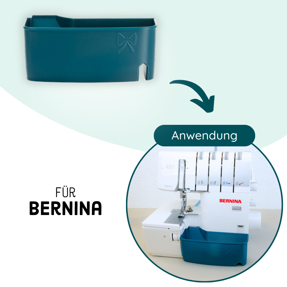 Bac de réception pour surjeteuses Bernina