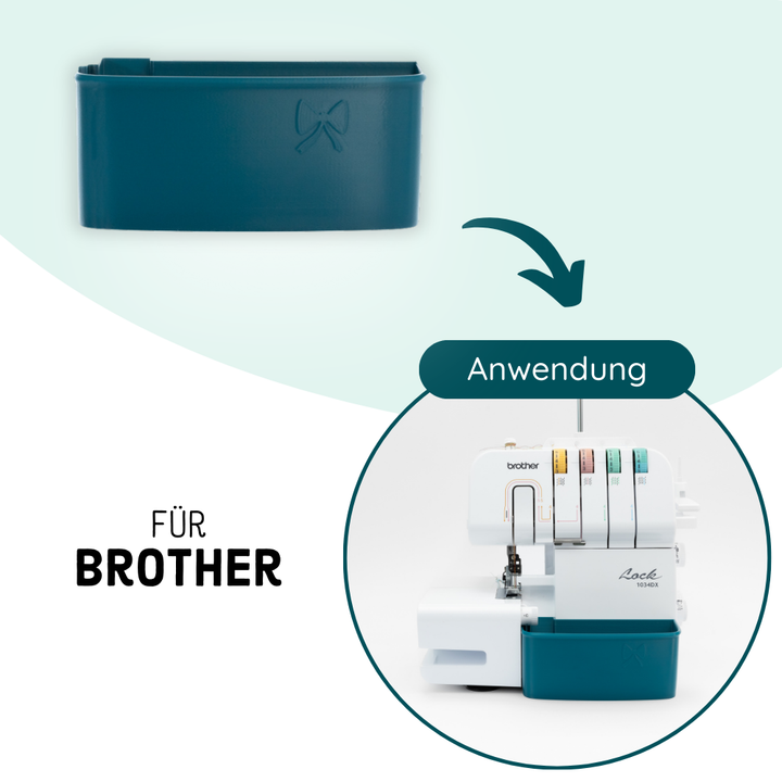 Bac de réception pour surjeteuses Brother