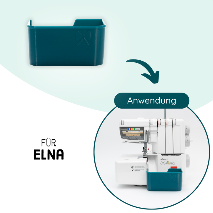 Bac de récupération pour surjeteuses Elna