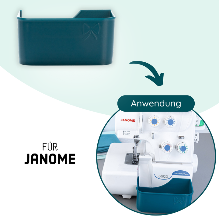 Bac de réception pour surjeteuses Janome