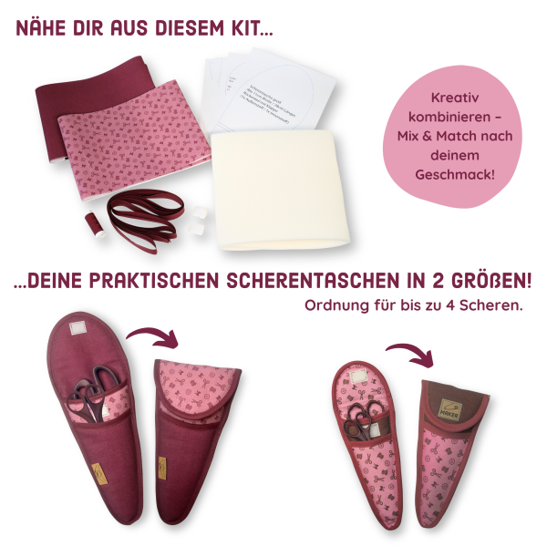 DIY-Nähset für 2 Scherentaschen