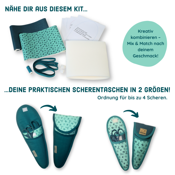 DIY-Nähset für 2 Scherentaschen