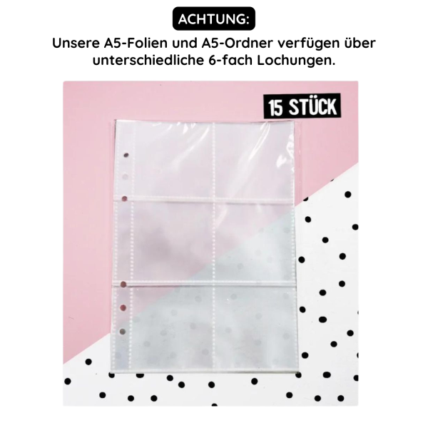 Transparent film labels and trinkets - A5