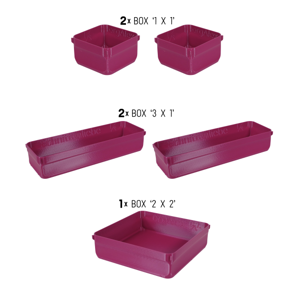orgAlex Box-Bundle '3x4' #1 - berry