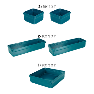 orgAlex Box-Bundle '3x4' #1 - petrol