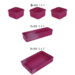 orgAlex Box-Bundle '3x4' #2 - berry