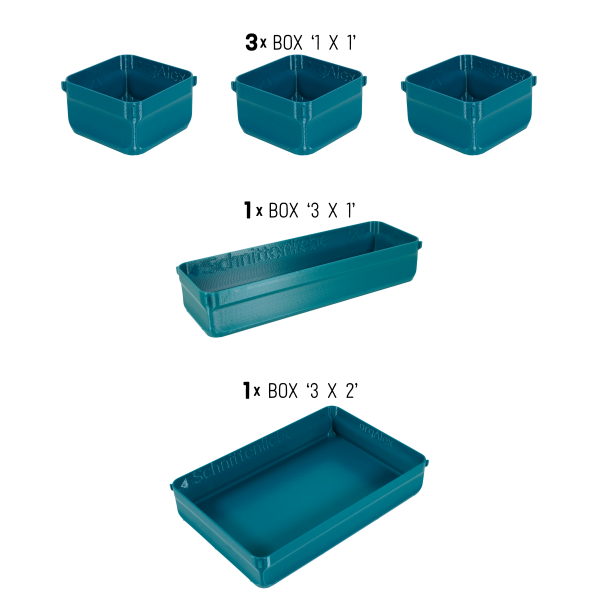 orgAlex Box-Bundle '3x4' #2 - petrol
