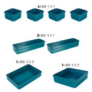 orgAlex Box-Bundle '4x5' #1 - petrol