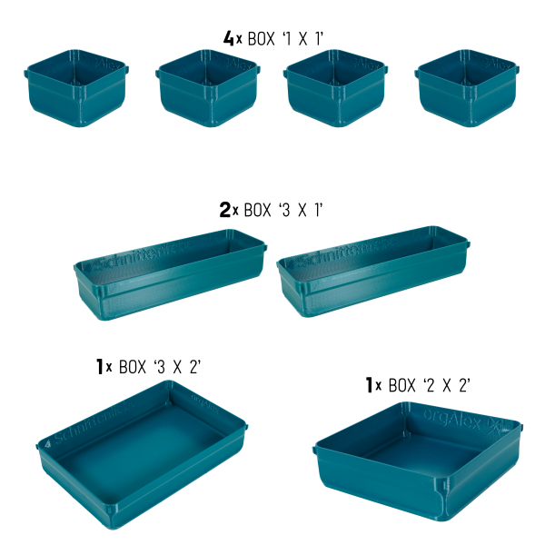 orgAlex Box-Bundle '4x5' #1 - petrol