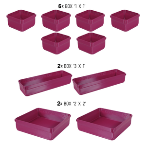 orgAlex Box-Bundle '4x5' #2 - berry