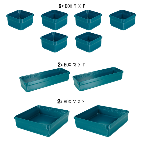 orgAlex Box-Bundle '4x5' #2 - petrol