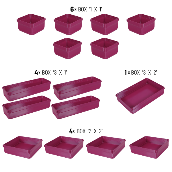 orgAlex Box Bundle '8x5' #1 - berry