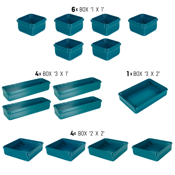 orgAlex Box-Bundle '8x5' #1 - petrol