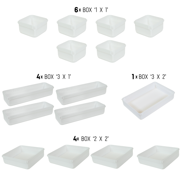 orgAlex Box Bundle '8x5' #1 - white