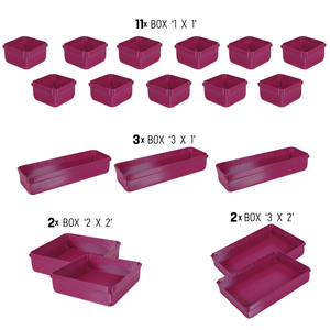 orgAlex Box-Bundle '8x5' #2 - berry