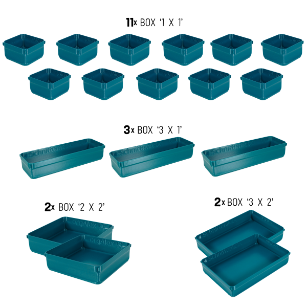 orgAlex Box-Bundle '8x5' #2 - petrol